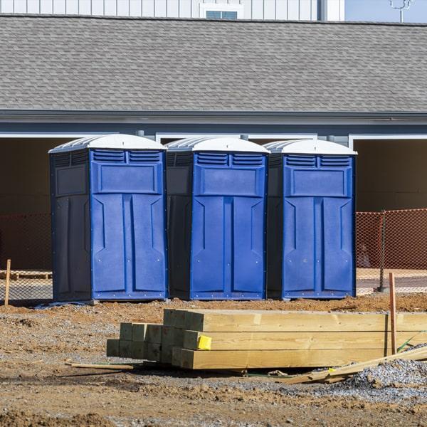 Heavy-duty construction site porta potty in Kenly, North Carolina