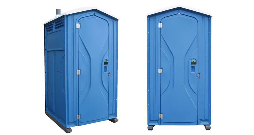 Long-term porta potty units on site in Kenly, North Carolina